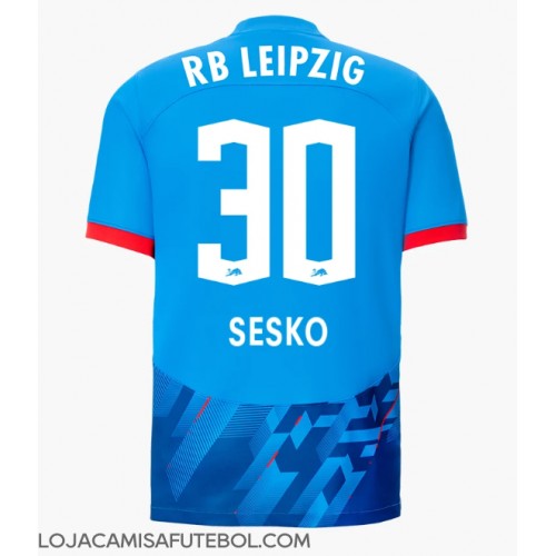 Camisa de Futebol RB Leipzig Benjamin Sesko #30 Equipamento Alternativo 2023-24 Manga Curta